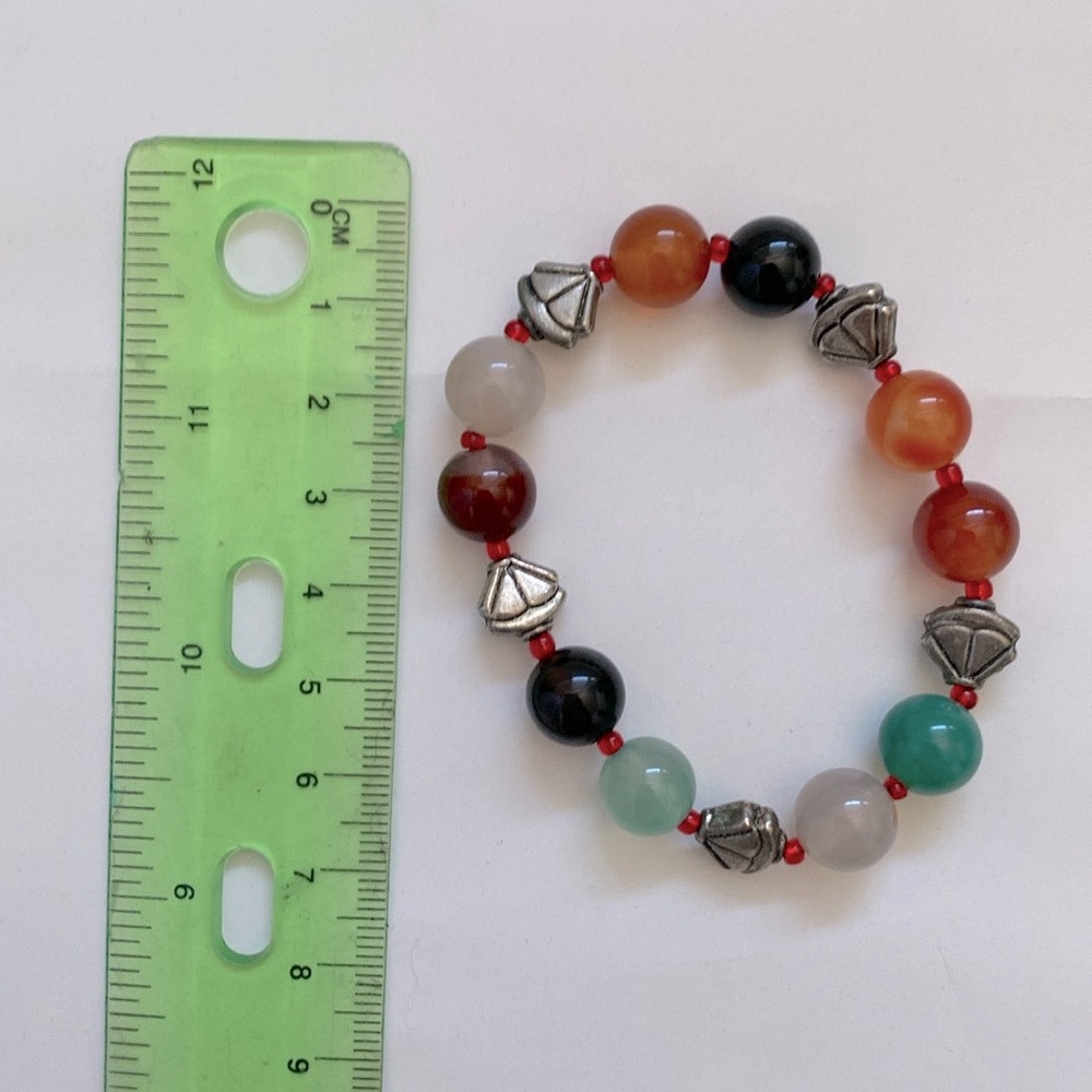 Semi-Precious Beaded Bracelet Multicolor